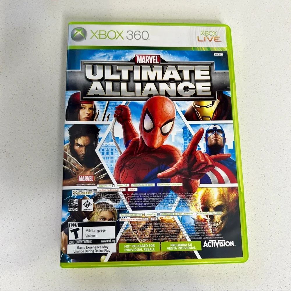 Xbox 360 video game combo - Marvel Ultimate Alliance and Forza Motorsport